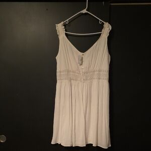 NWT Maurices Cream Sleeveless Tunic Dress